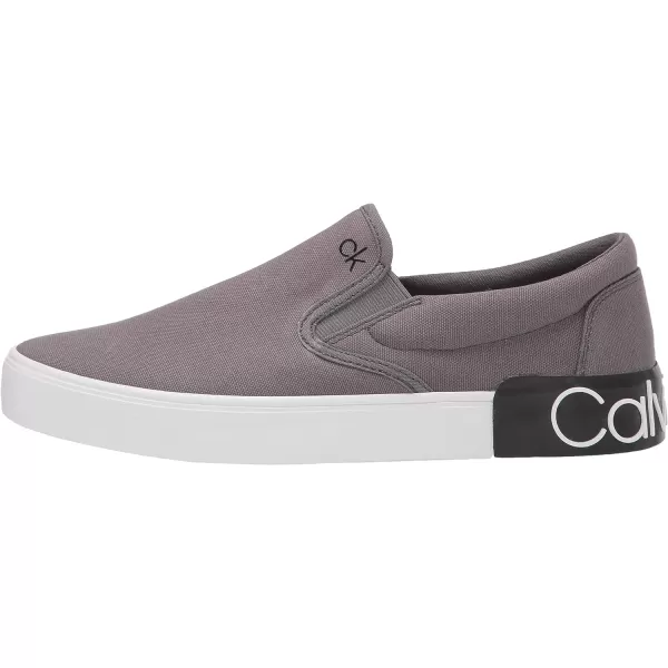 Calvin Klein Mens Ryor SneakerSlate Grey Canvas 033