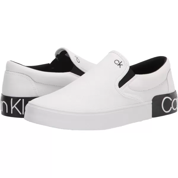 Calvin Klein Mens Ryor SneakerWhite Canvas 115