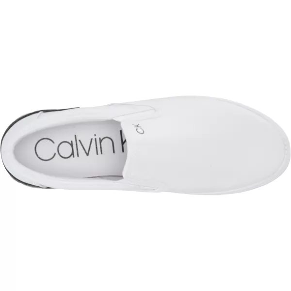 Calvin Klein Mens Ryor SneakerWhite Tumbled Leather 143