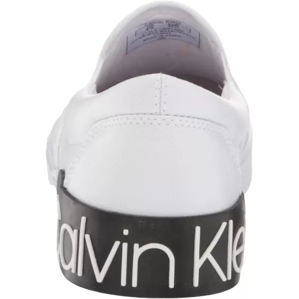 Calvin Klein Mens Ryor SneakerWhite Tumbled Leather 143