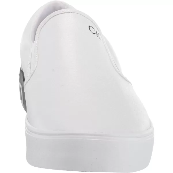 Calvin Klein Mens Ryor SneakerWhite Tumbled Leather 143