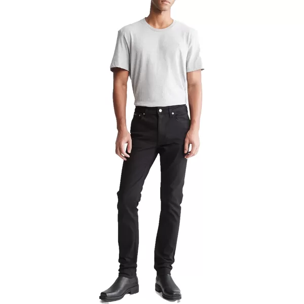 Calvin Klein Mens Skinny Fit JeansForever Black