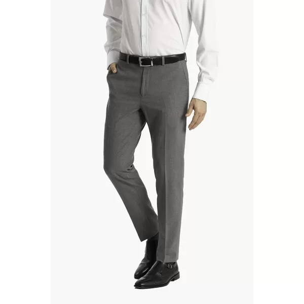 Calvin Klein Mens Skinny Fit Stretch Dress PantLight Gray
