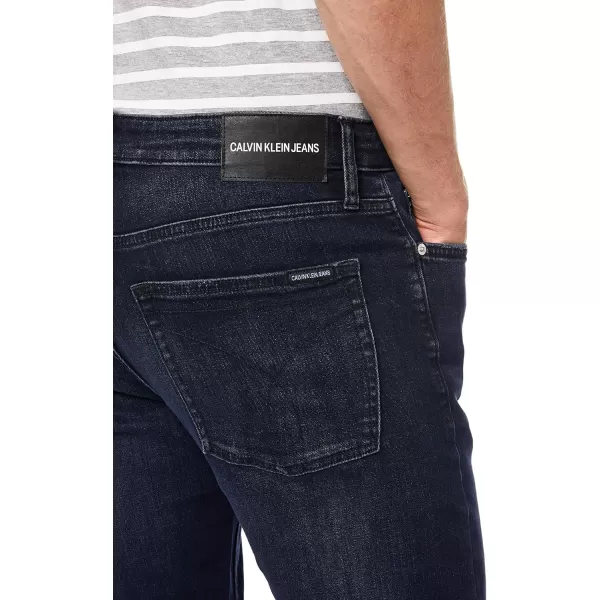 Calvin Klein Mens Slim Fit JeanBoston Blue Black