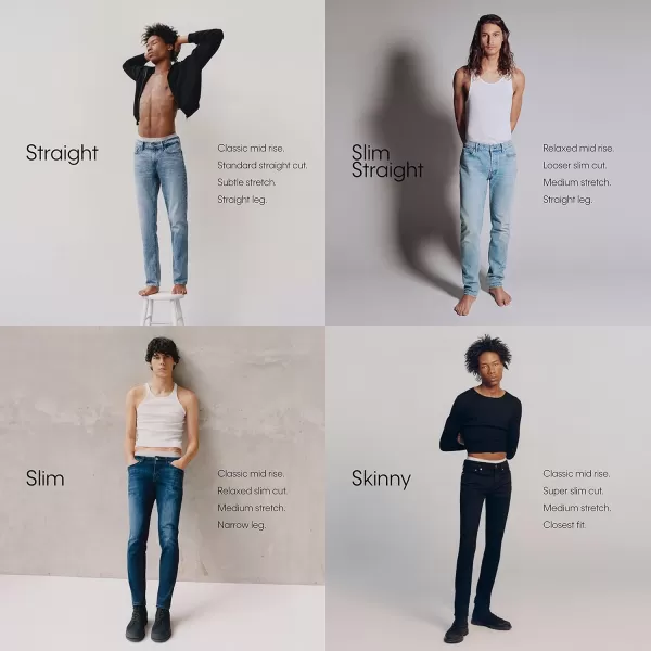 Calvin Klein Mens Slim Fit JeanEllsworth Black