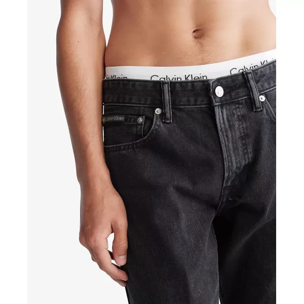 Calvin Klein Mens Slim Fit JeansCk Essential Black