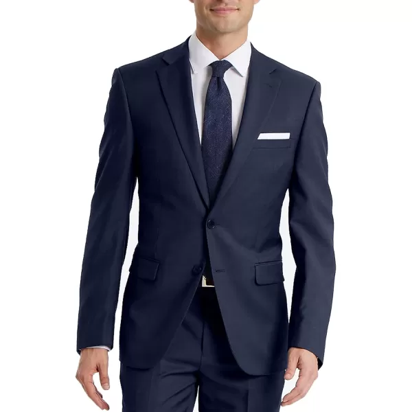 Calvin Klein Mens Slim Fit Suit SeparatesSuit Jacket Blue Twill