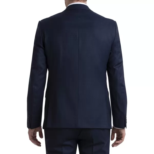 Calvin Klein Mens Slim Fit Suit SeparatesSuit Jacket BlueCharcoal Birdseye