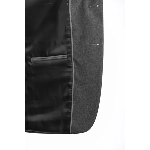 Calvin Klein Mens Slim Fit Suit SeparatesSuit Jacket Charcoal