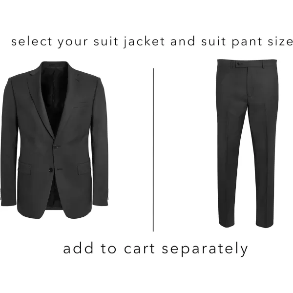 Calvin Klein Mens Slim Fit Suit SeparatesSuit Jacket Charcoal