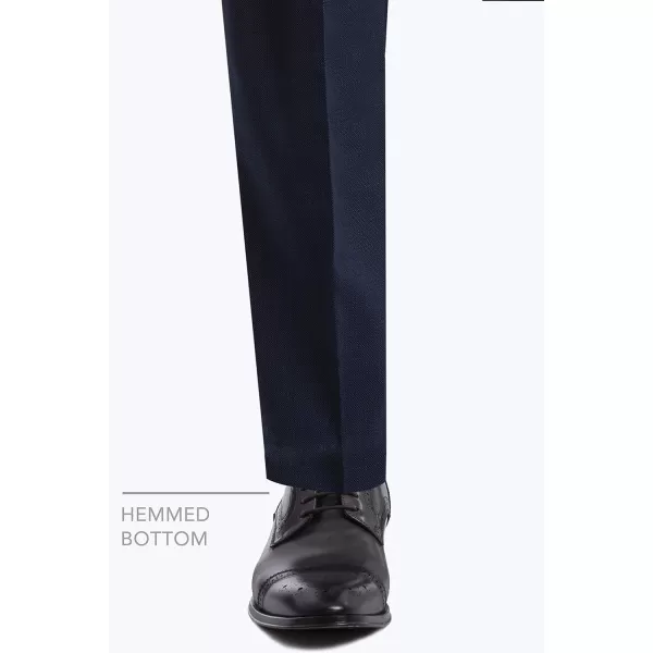 Calvin Klein Mens Slim Fit Suit SeparatesSuit Pants BlueCharcoal Birdseye