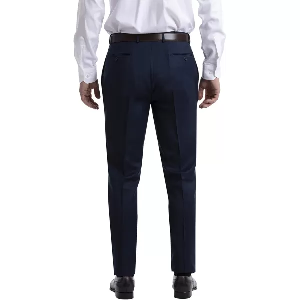Calvin Klein Mens Slim Fit Suit SeparatesSuit Pants BlueCharcoal Birdseye