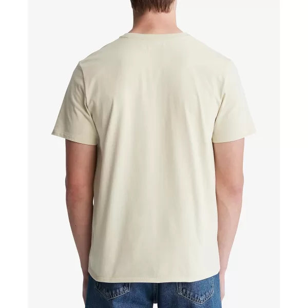 Calvin Klein Mens Smooth Cotton Solid Crewneck TShirtAsparagus Green