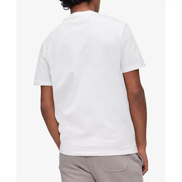 Calvin Klein Mens Smooth Cotton Solid Crewneck TShirtBrilliant White