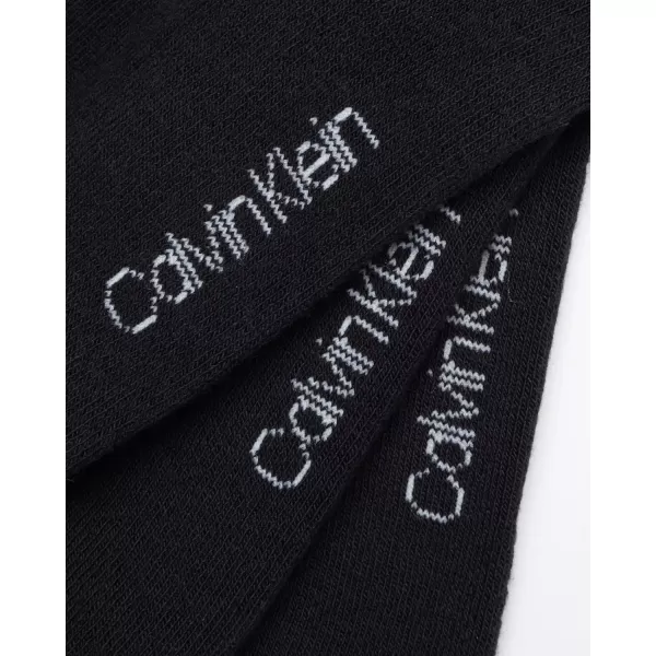 Calvin Klein Mens Socks  Athletic Cushioned High Quarter Cut Socks 6 PackBlack Assorted