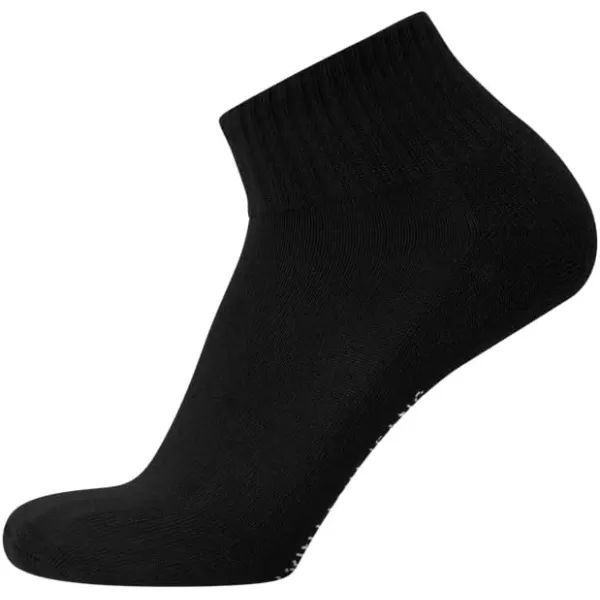 Calvin Klein Mens Socks  Athletic Cushioned Quarter Cut Ankle Socks 12 PackBlack