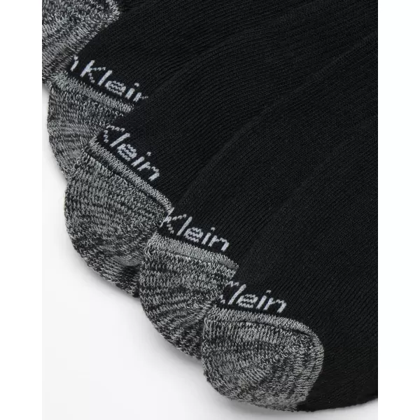 Calvin Klein Mens Socks  Athletic Cushioned Quarter Cut Socks 6 PackBlackGrey