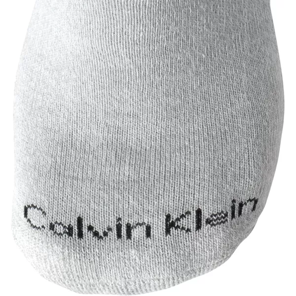 Calvin Klein Mens Socks  Cushioned Above Ankle Athletic MiniCrew Socks 6 PackGrey