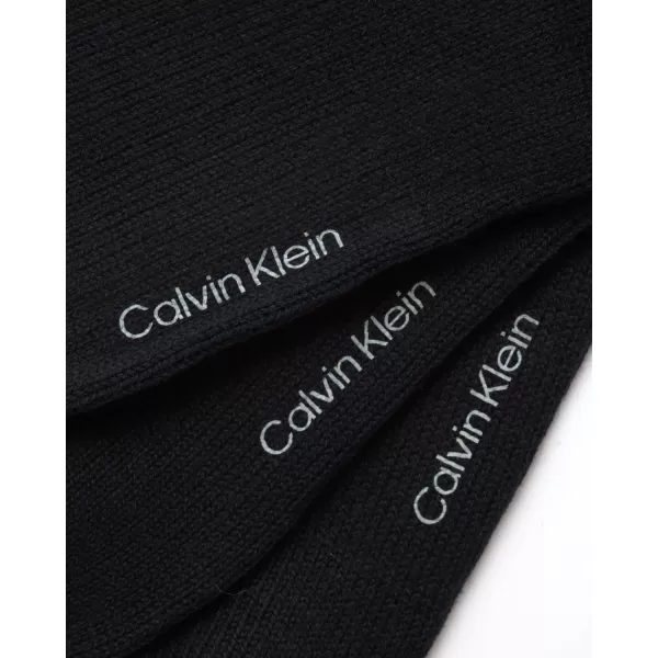 Calvin Klein Mens Socks  Lightweight Cotton Blend Crew Socks 3 PackNavy