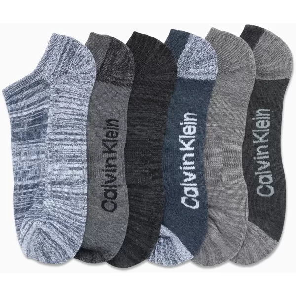 Calvin Klein Mens Socks  Lightweight No Show Ankle Socks 6 PackAssorted