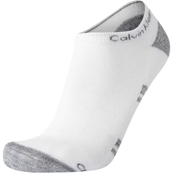 Calvin Klein Mens Socks  Lightweight No Show Ankle Socks 6 PackGreyWhiteBlack