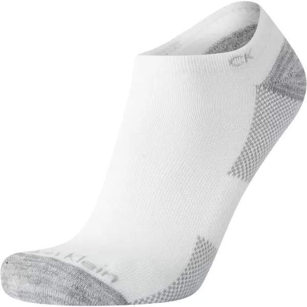 Calvin Klein Mens Socks  Lightweight No Show Ankle Socks 6 PackWhite