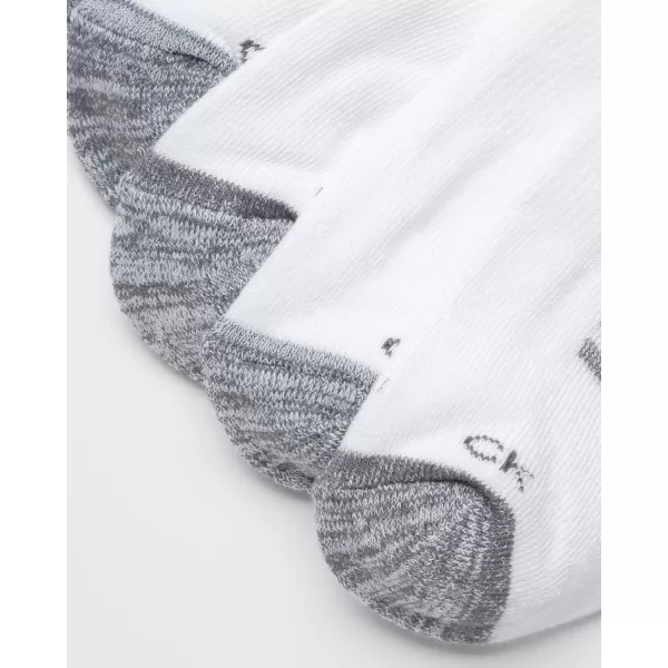 Calvin Klein Mens Socks  Lightweight No Show Ankle Socks 6 PackWhite Assorted