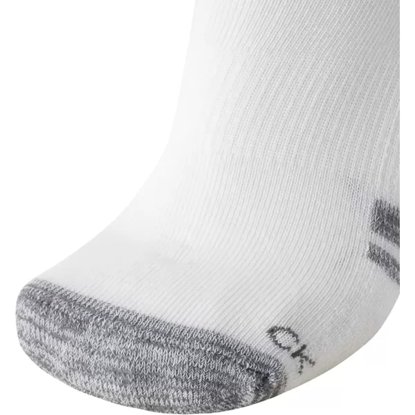 Calvin Klein Mens Socks  Lightweight No Show Ankle Socks 6 PackWhite Assorted