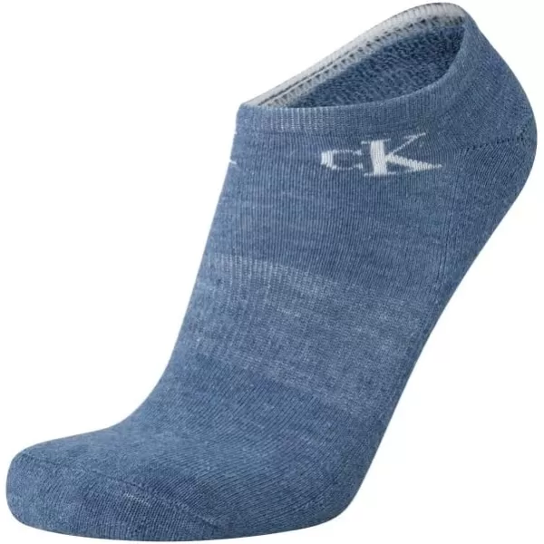 Calvin Klein Mens Socks  Lightweight No Show Socks 12 PackBlue Assorted