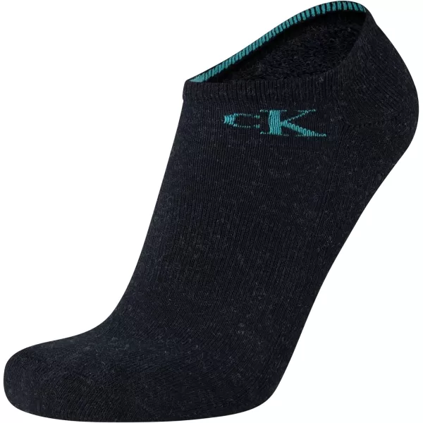 Calvin Klein Mens Socks  Lightweight No Show Socks 12 PackBlue Assorted