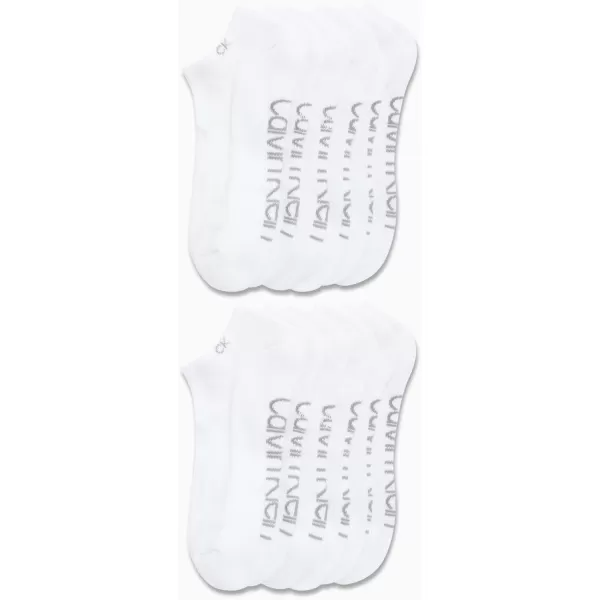 Calvin Klein Mens Socks  Lightweight No Show Socks 12 PackTrue White