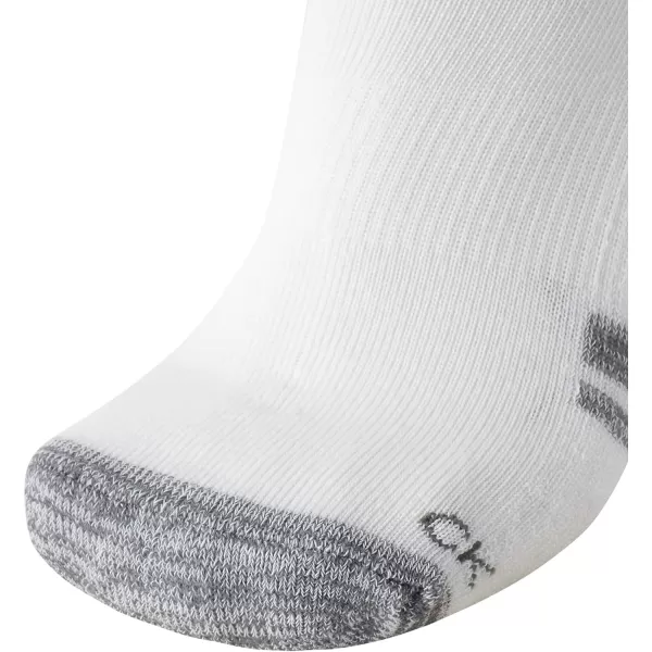 Calvin Klein Mens Socks  Lightweight No Show Socks 12 PackWhite Assorted