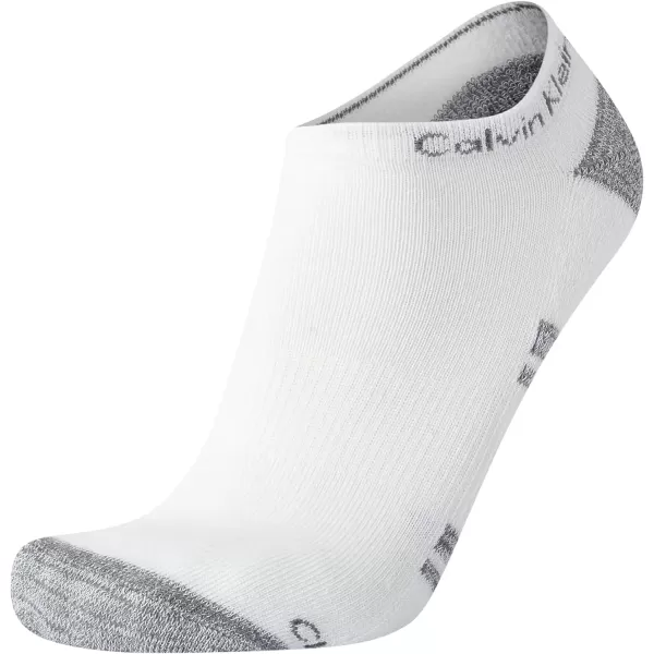 Calvin Klein Mens Socks  Lightweight No Show Socks 12 PackWhite Assorted