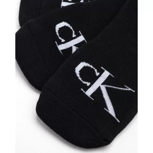 Calvin Klein Mens Socks  Low Cut Ankle Socks 12 PackBlack Logo