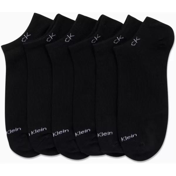 Calvin Klein Mens Socks  Low Cut Ankle Socks 12 PackPure Black