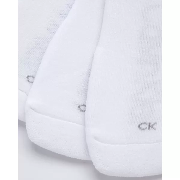 Calvin Klein Mens Socks  Low Cut Ankle Socks 12 PackWhite