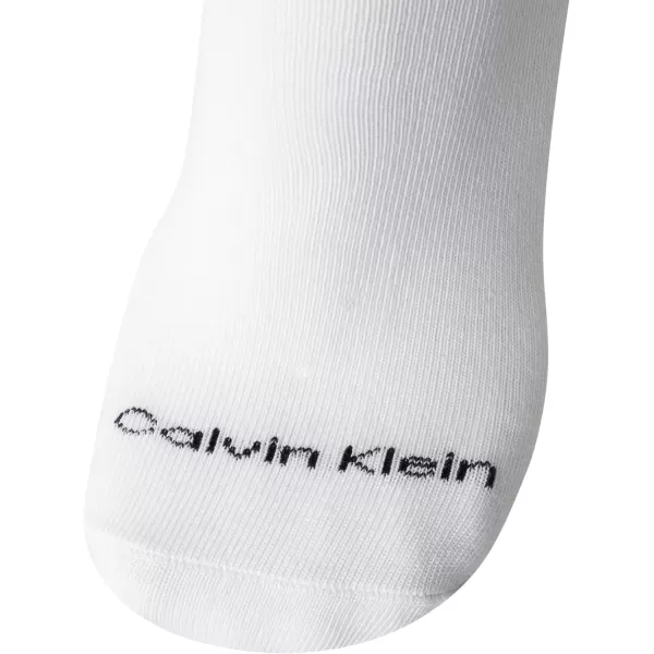 Calvin Klein Mens Socks  Low Cut Ankle Socks 12 PackWhite Logo