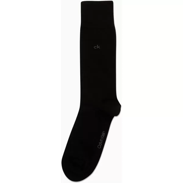 Calvin Klein Mens Socks  Luxury Cotton Blend Dress Socks 1 PairBlack