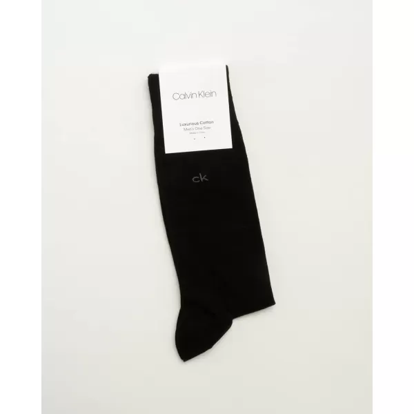 Calvin Klein Mens Socks  Luxury Cotton Blend Dress Socks 1 PairBlack