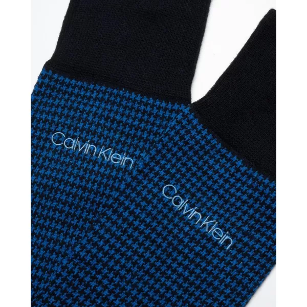 Calvin Klein Mens Socks  Luxury Cotton Blend Dress Socks 1 PairBlue