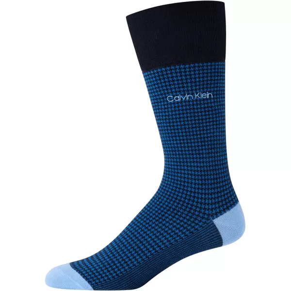 Calvin Klein Mens Socks  Luxury Cotton Blend Dress Socks 1 PairBlue