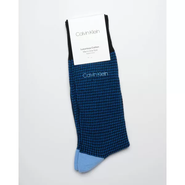 Calvin Klein Mens Socks  Luxury Cotton Blend Dress Socks 1 PairBlue