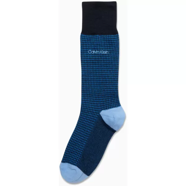 Calvin Klein Mens Socks  Luxury Cotton Blend Dress Socks 1 PairBlue