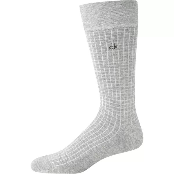 Calvin Klein Mens Socks  Luxury Cotton Blend Dress Socks 1 PairGrey Heather