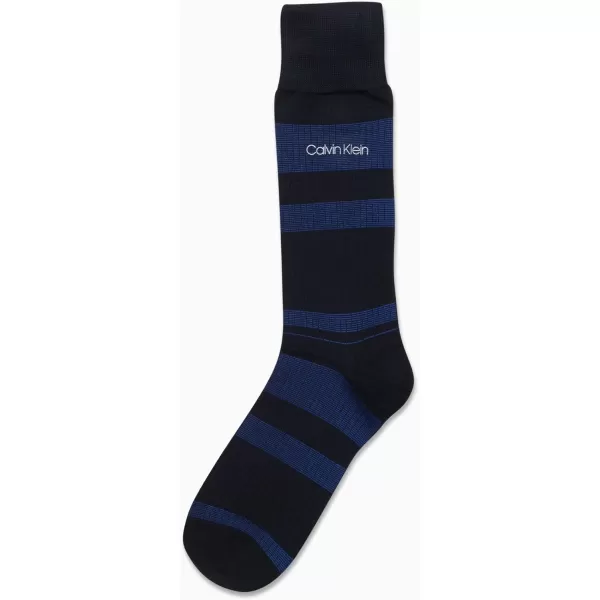 Calvin Klein Mens Socks  Luxury Cotton Blend Dress Socks 1 PairKlein Blue