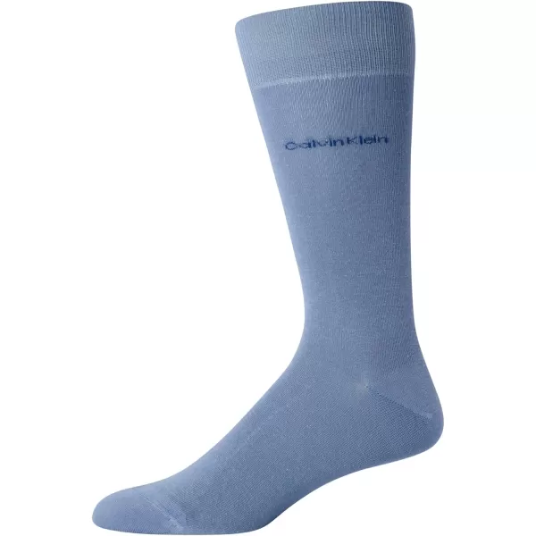 Calvin Klein Mens Socks  Luxury Cotton Blend Dress Socks 1 PairLight Blue