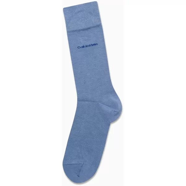 Calvin Klein Mens Socks  Luxury Cotton Blend Dress Socks 1 PairLight Blue