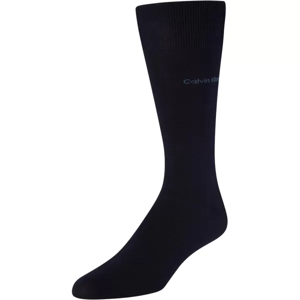 Calvin Klein Mens Socks  Luxury Cotton Blend Dress Socks 1 PairNavy