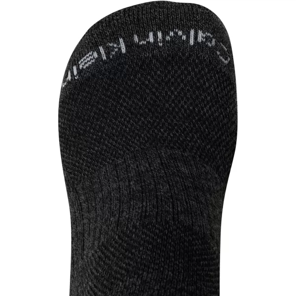 Calvin Klein Mens Socks  No Show Ankle Socks 6 PackBlackCharcoal