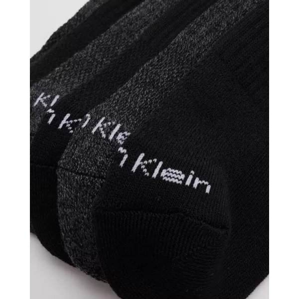 Calvin Klein Mens Socks  No Show Ankle Socks 6 PackBlackCharcoal